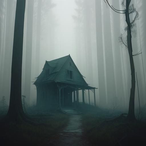 Eerie Forest: Skeleton's Lantern-Lit Journey