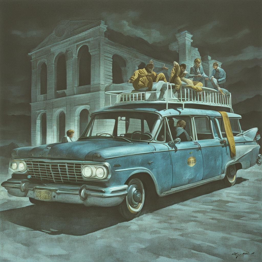 AI Interpretation of Night