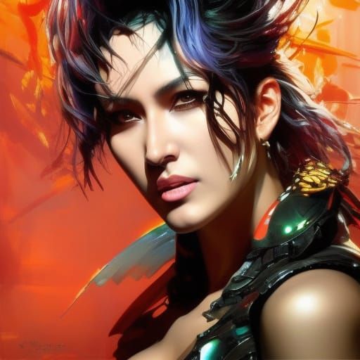 Hyperdetailed Portrait of a Happy Kazakhstani Woman