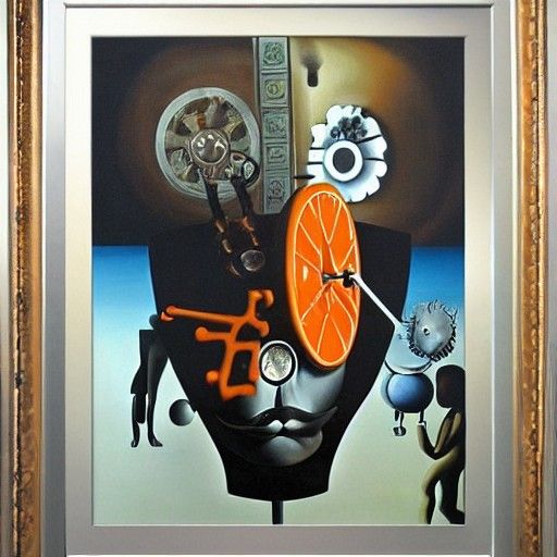 Surreal Clockwork Orange in Dali Style