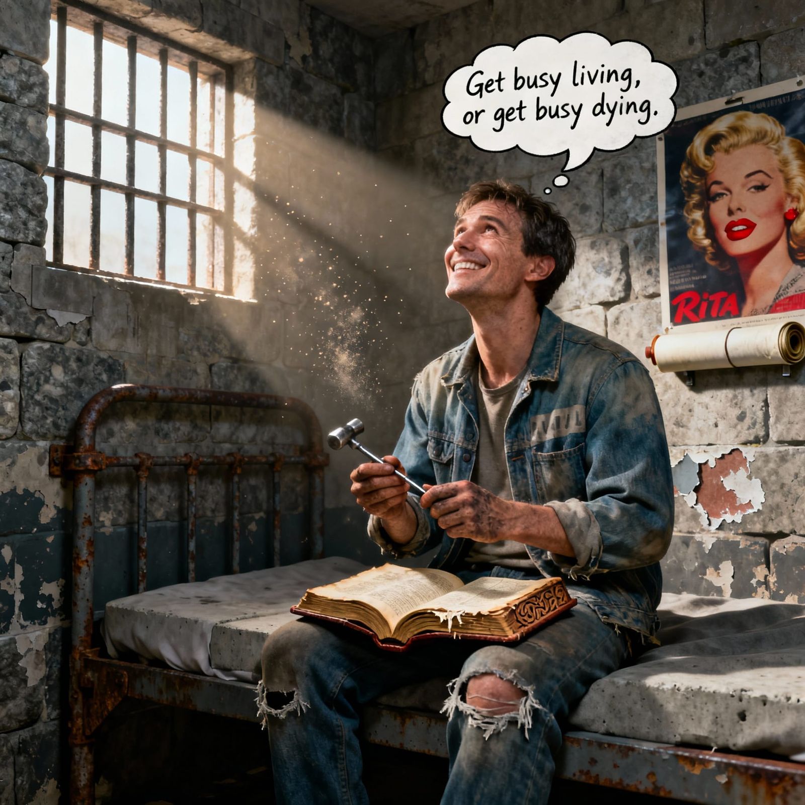 Prisoner's Hope: Escape Through Art in Hyperrealistic Style