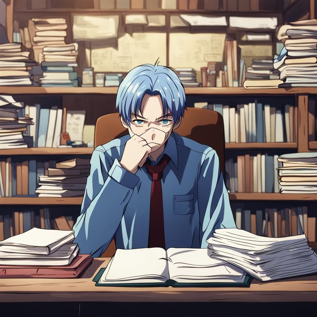 Anime Style Anxiety and Academic Overload