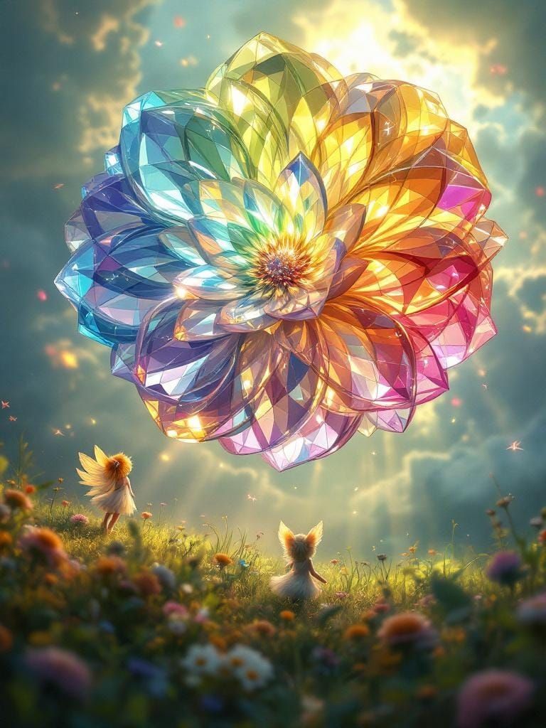 Colossal Begonia Glass Kaleidoscope