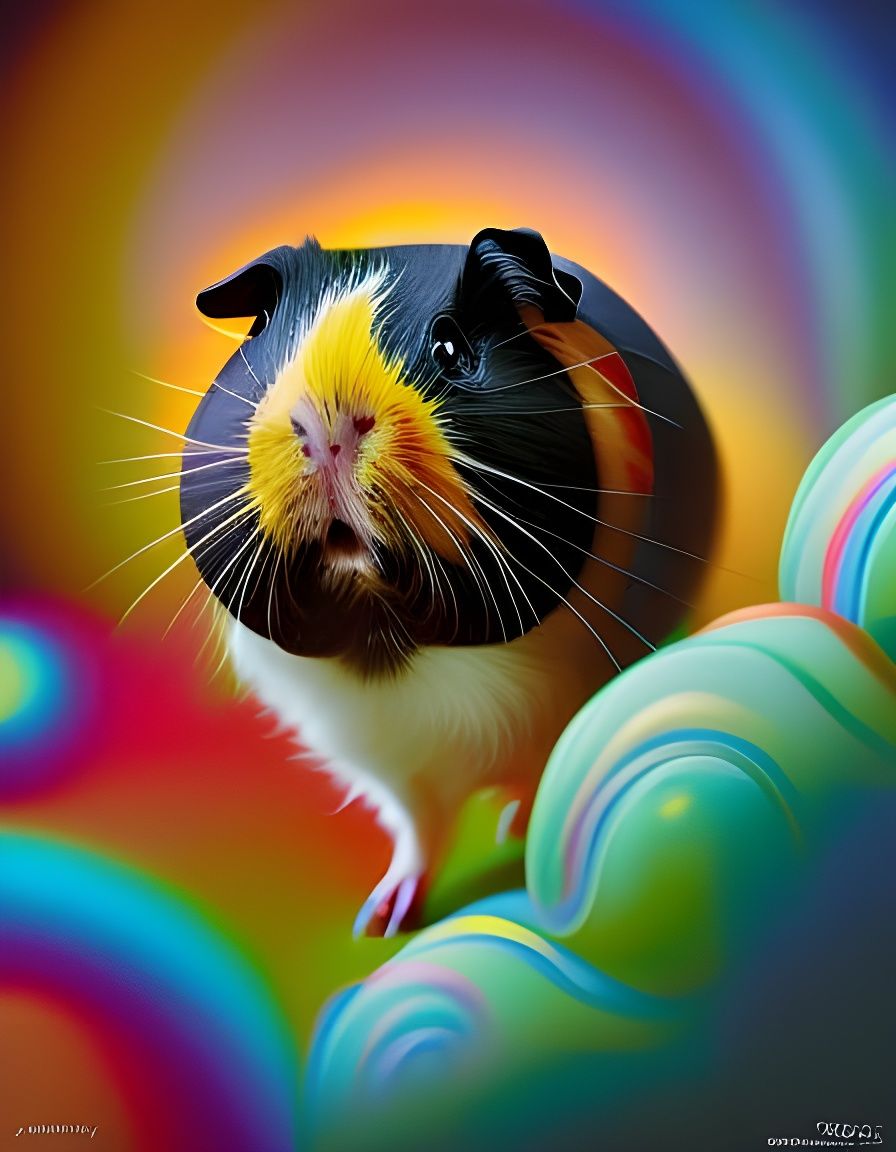 guinea pig in bubble land