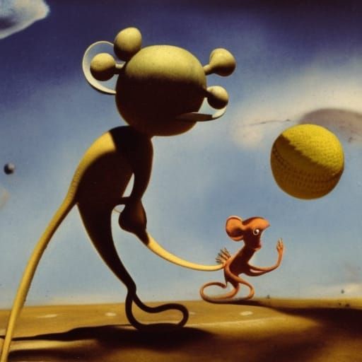 Alien Mice Play Baseball: A Sci-Fi Baroque Vision