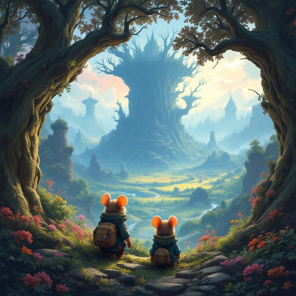 Adventurer Mouse Twins Discover Mystical Realm