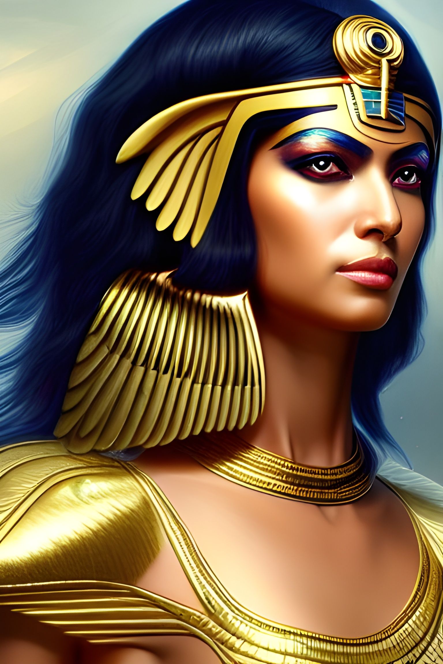 Egyptian Goddess Isis: Mystical Artgerm Painting