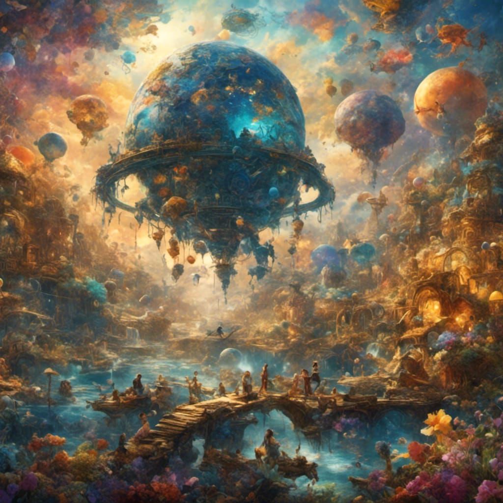 Wednesday in Epic Sci-Fi with Vibrant Colors