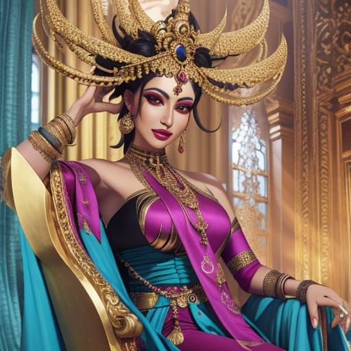 Satureya Opulent: A Luxurious Botanical Illustration