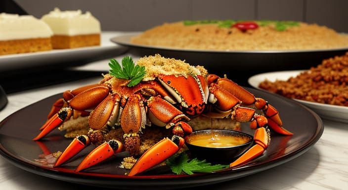 Exquisite Libyan Dessert Crab Art