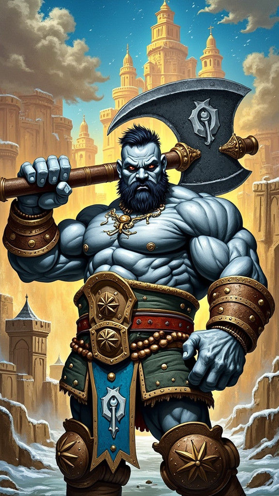 Dwarf Warrior in Underground Forge: High Fantasy Art