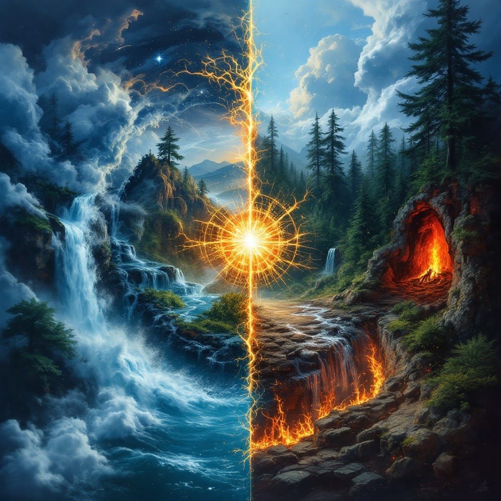 Four Elements: Fire, Water, Earth & Air v2