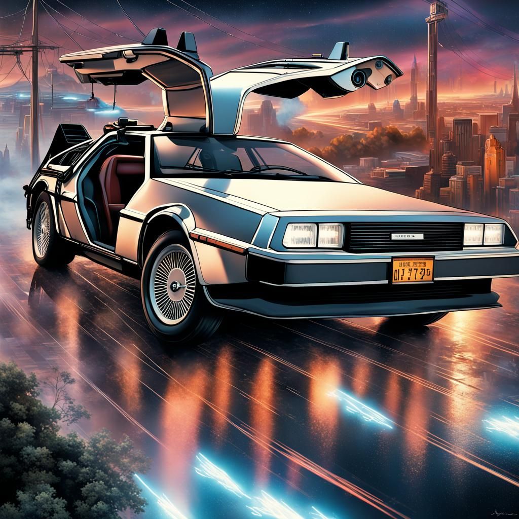 Back to the Future Movie Poster: Digital Matte Painting