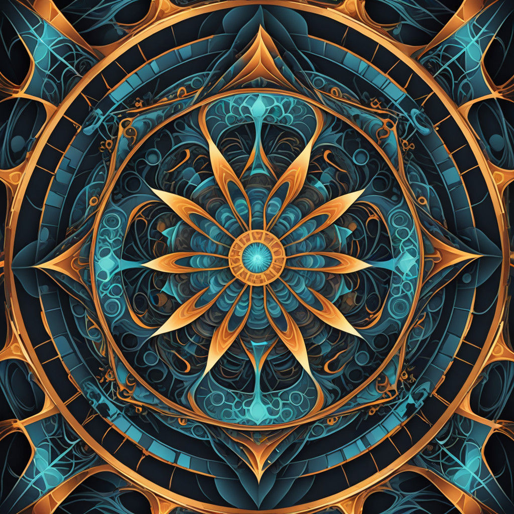 Fractals Swirling Around Dave in Kaleidoscope of Colors