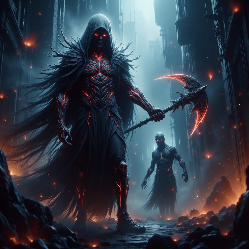 Dark Grim Reaper Soul Collection in Fantasy Art