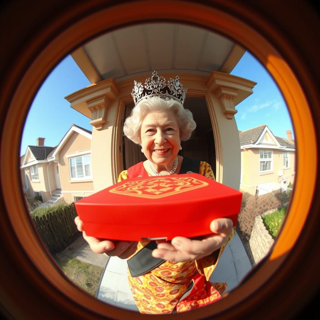 Regal Pizza Delivery in a Fisheye Lens