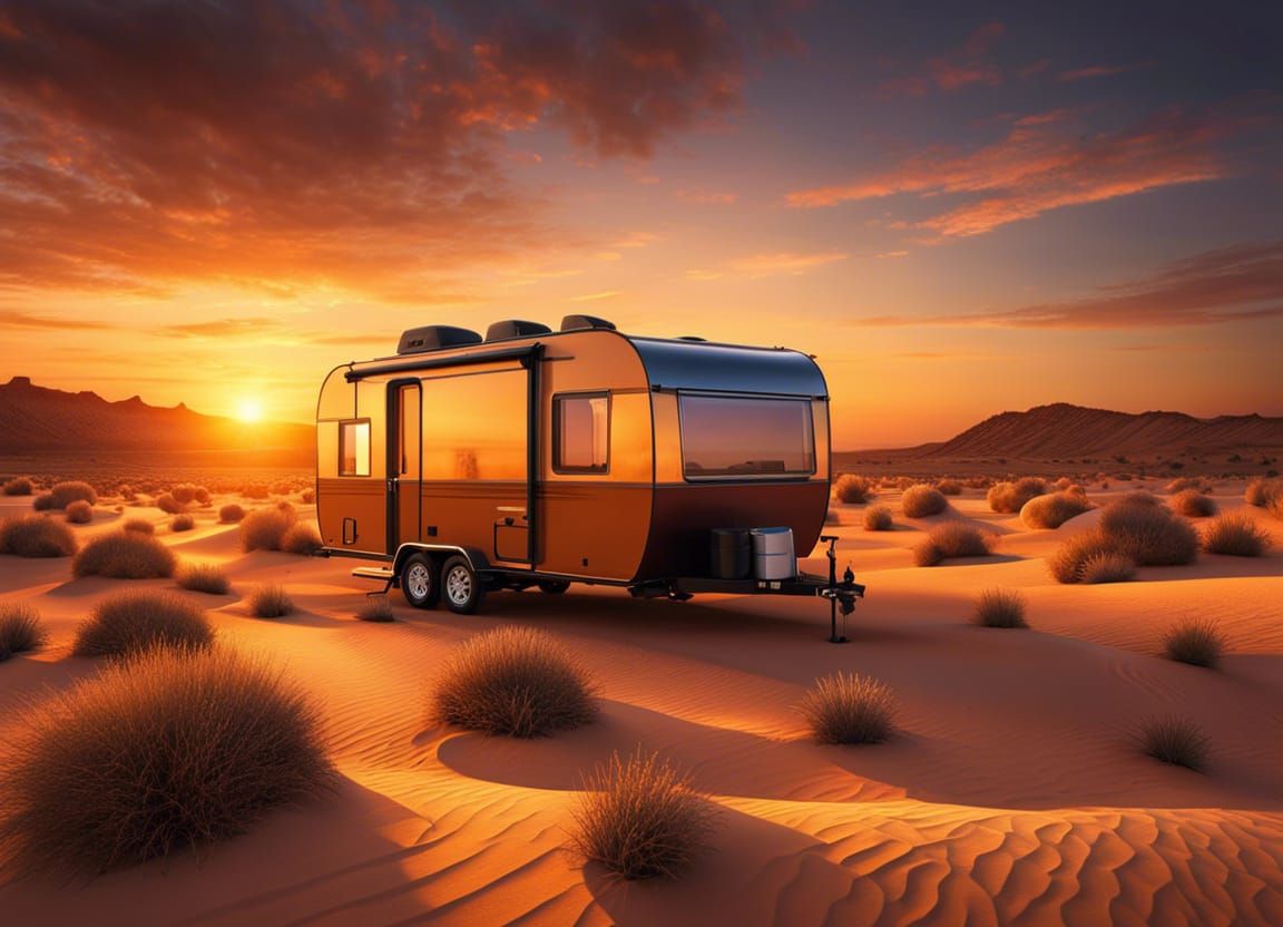 Award winning rendering of a perfect sunset in a tranquil de...