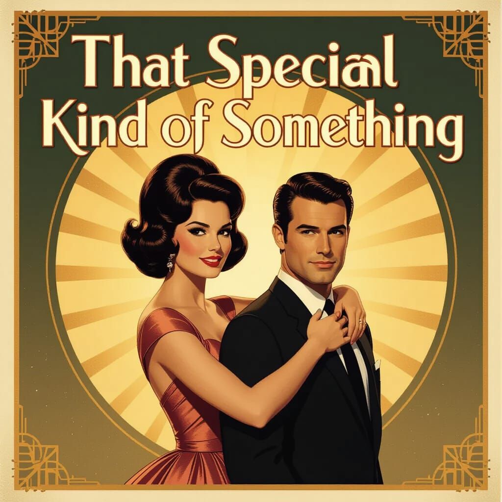 1960s Romance with Deco Art Title in Retro Style