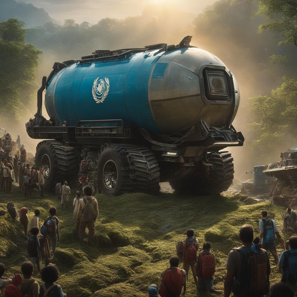 UN Autobot Transforms Into Water Tanker