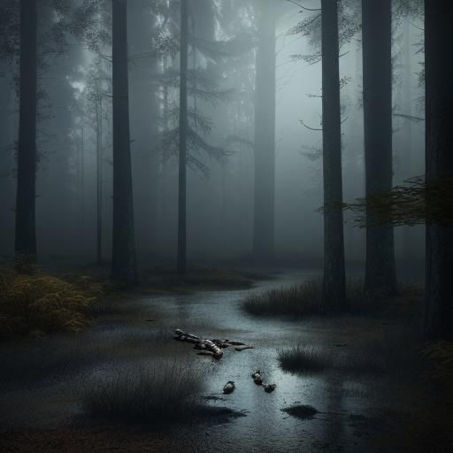 Ouroboros in Misty Forest: Photorealistic Digital Art