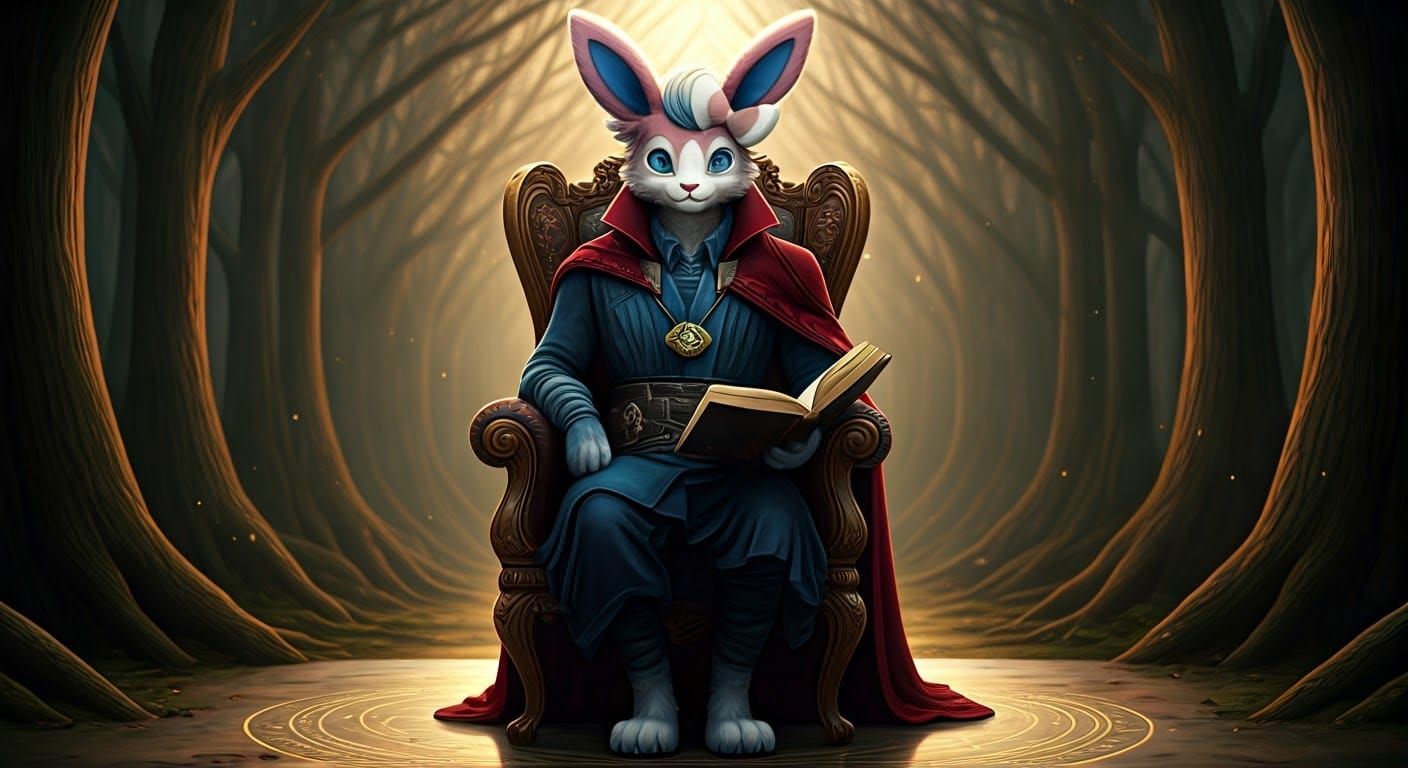 Elegant Mystic Sylveon in Regal Dr. Strange Attire