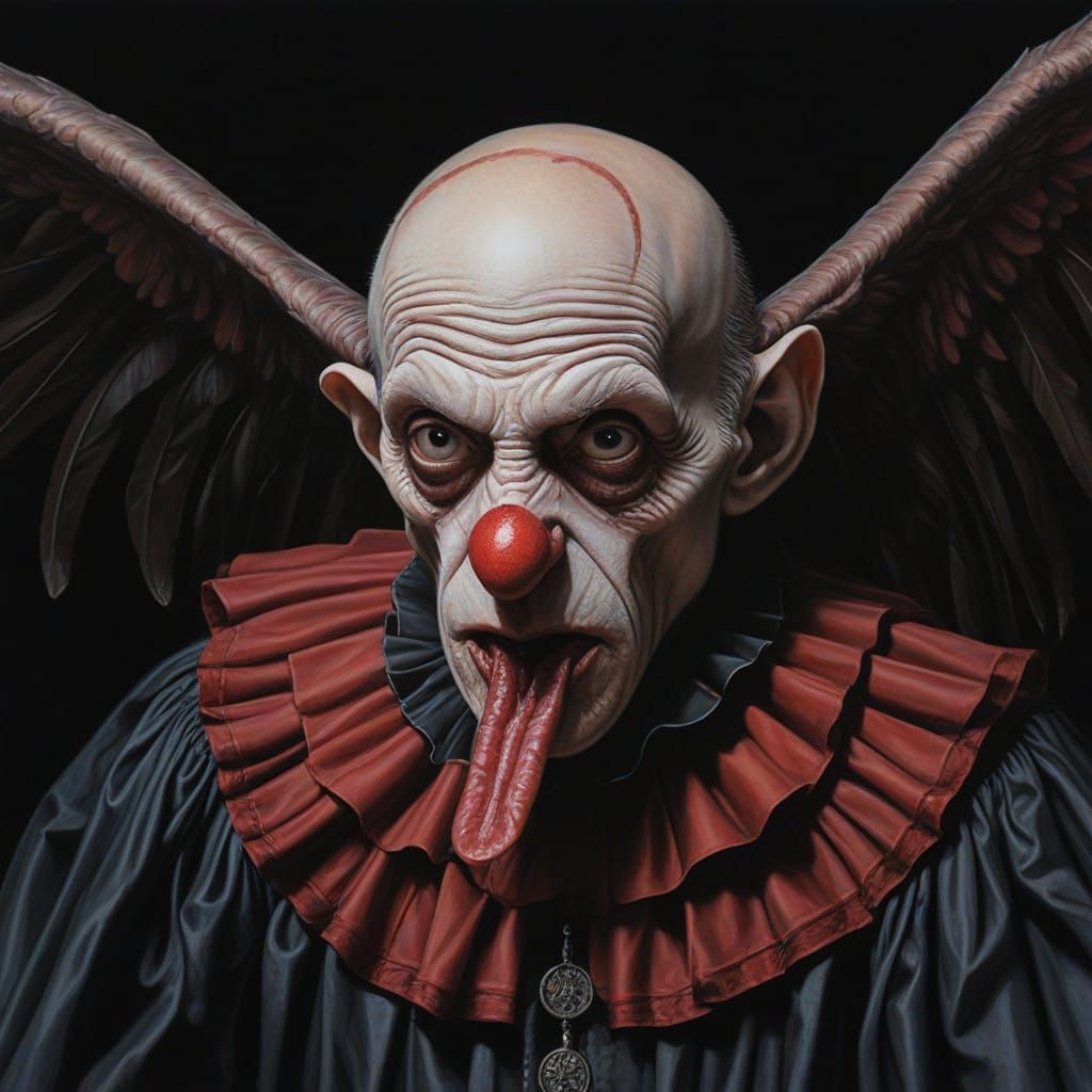 Dark Surrealist Hybridization in Hyperrealistic Oil Painting