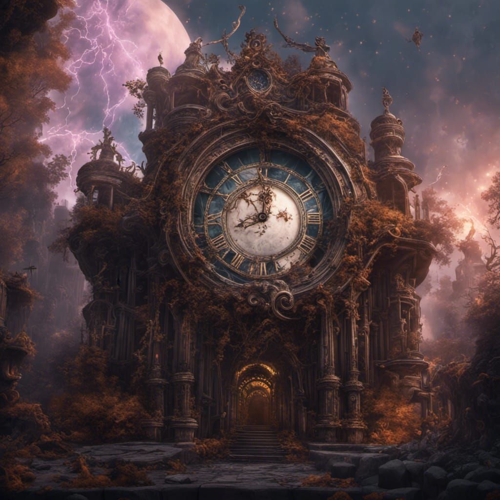 Fantastical Midnight Mirrors in Detailed Matte Painting