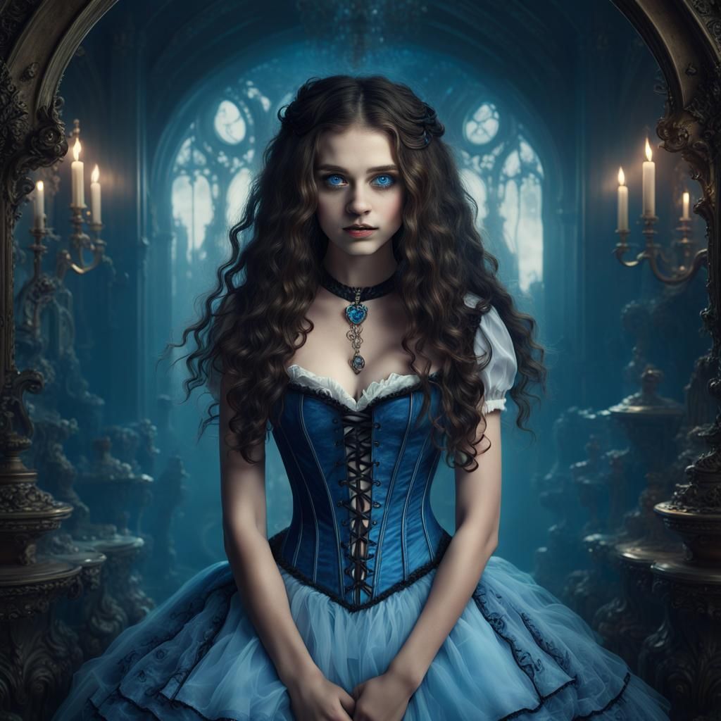Gothic Alice in Wonderland with Haunted Look