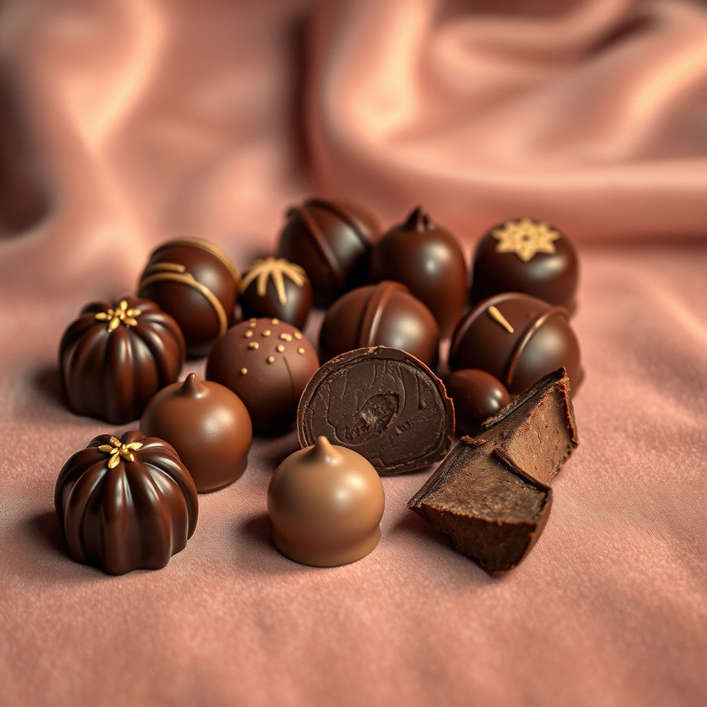Luxurious Chocolates Still Life in 4K Resolution
