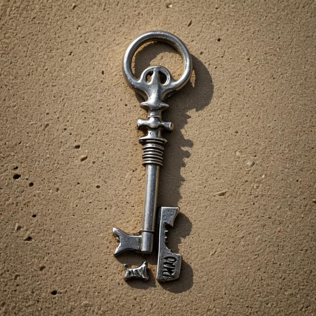 Skeleton Key Forged from Shark Teeth