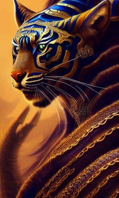 Jackal Warrior in Tiger's Eye Armor