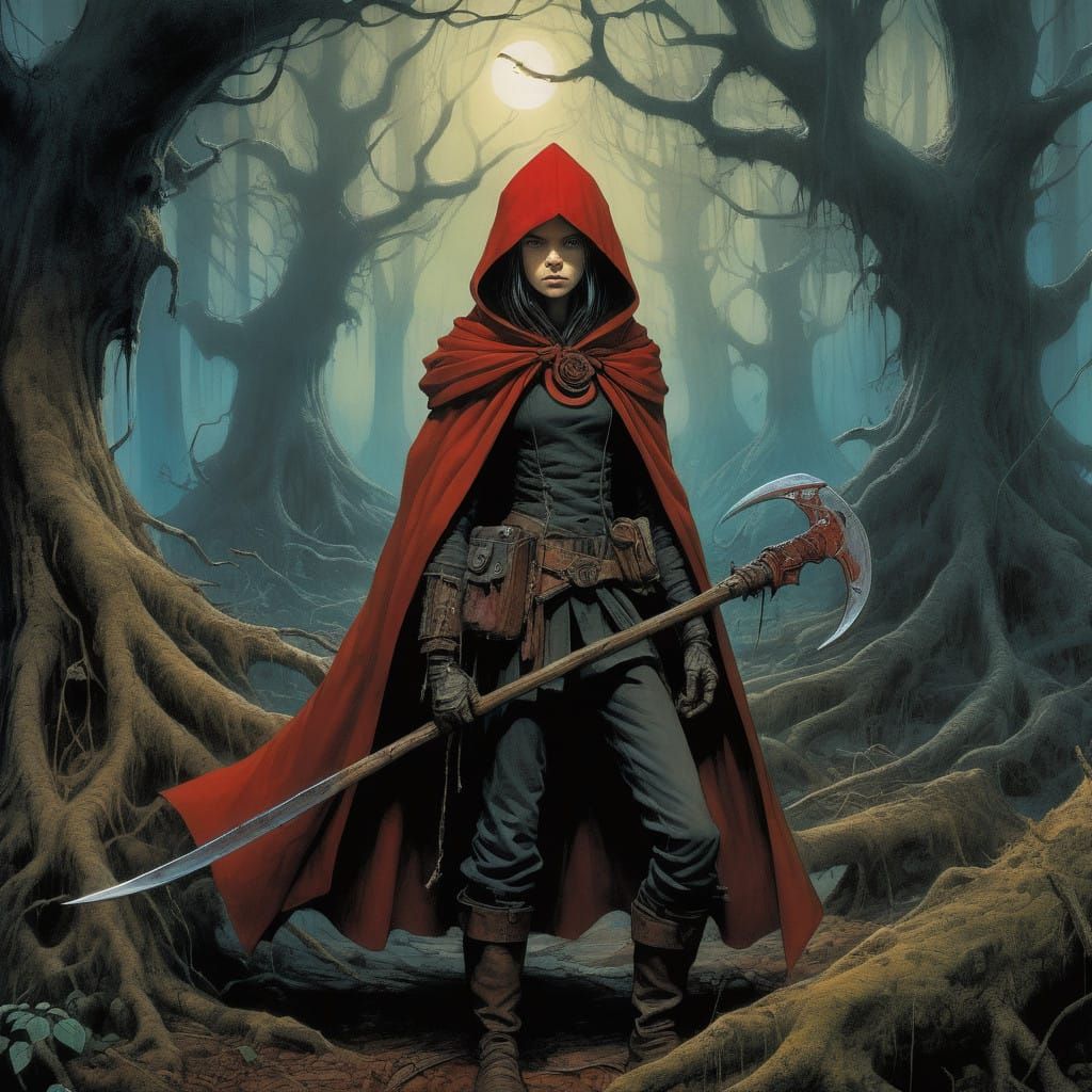 Heroic Ruby Rose Stands Tall in Steampunk Fantasy Realm