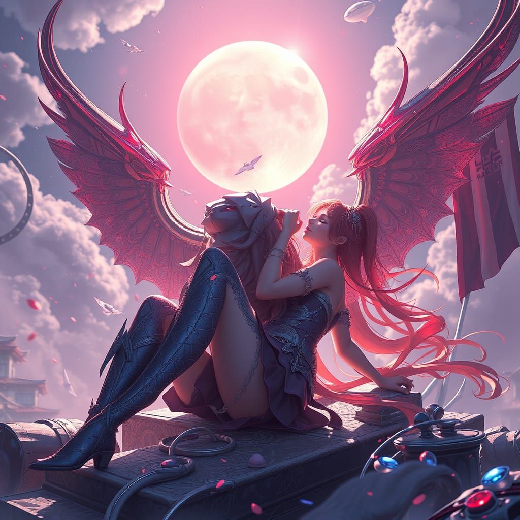 Anime Style 3D Temptation Concept Art