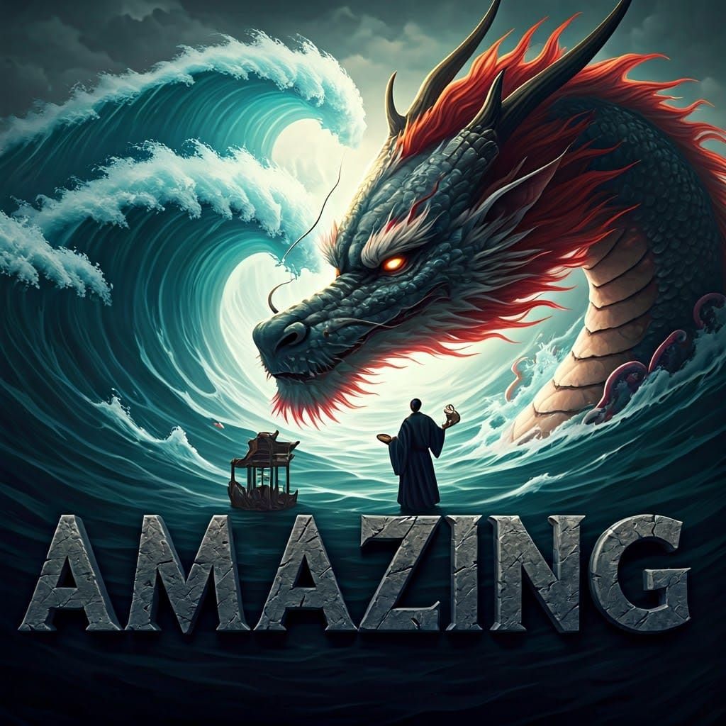 Diagonally, A large logo that says "AMAZING"  in a bold 3D r...