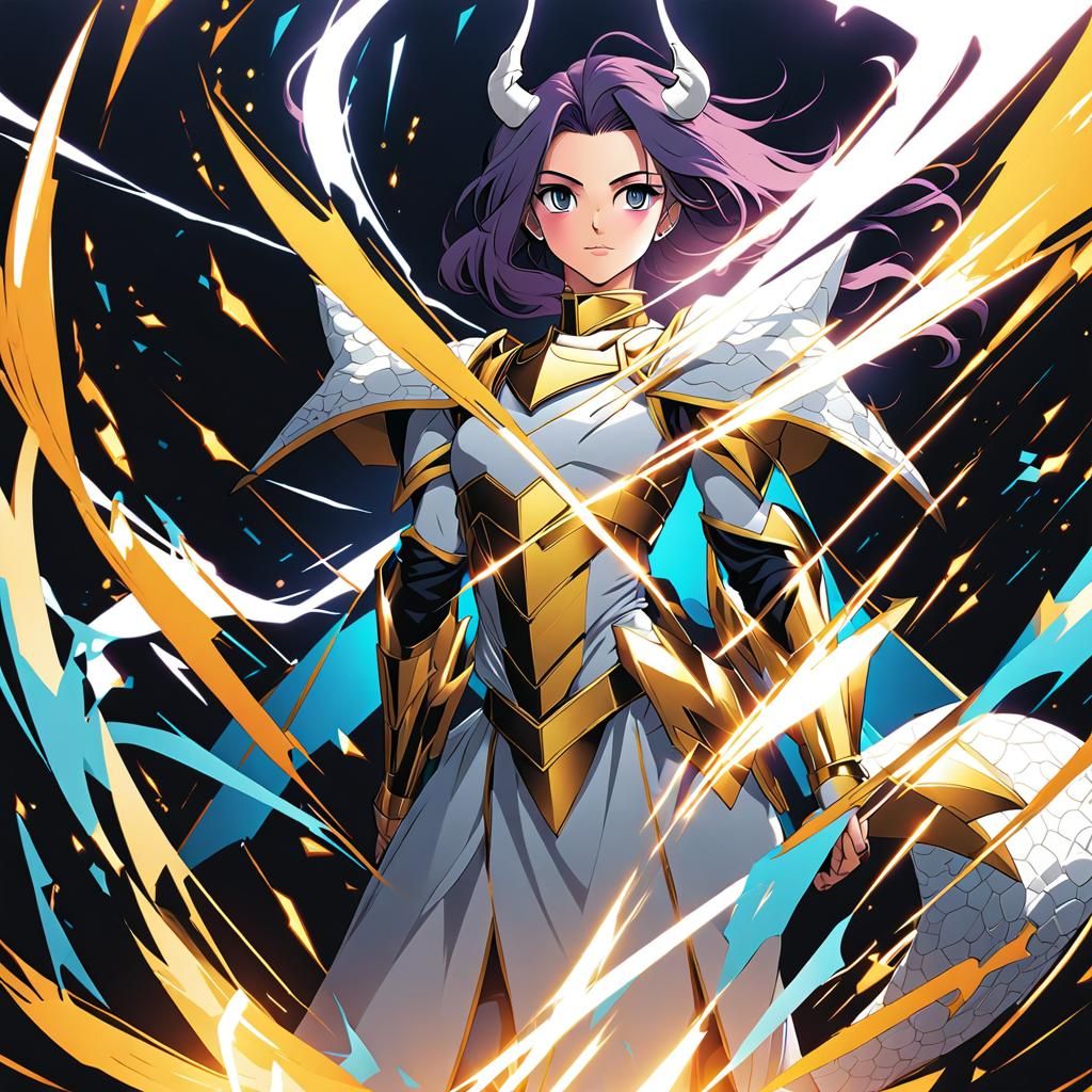 Dragon Princess Knight in Anime Style