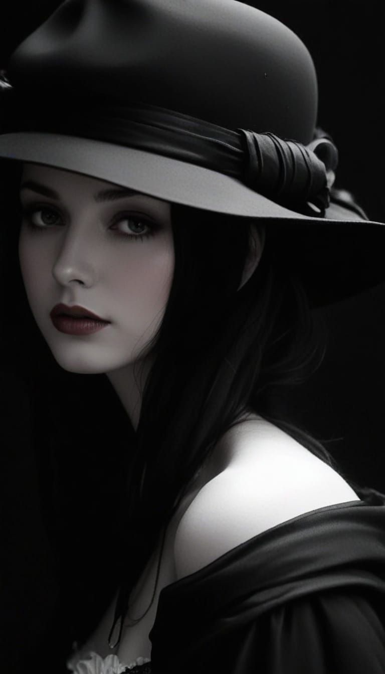 Ethereal Gothic Femme in Ruin