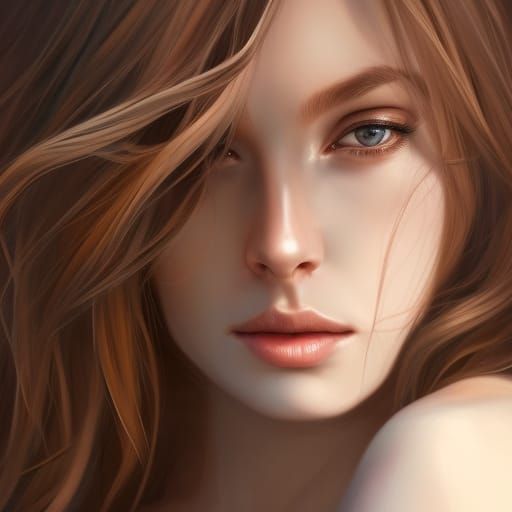 Detailed Princess Portrait in Realistic Digital Art Style