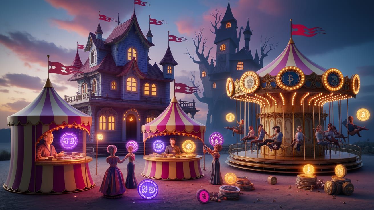 Whimsical Carnival of Cryptocurrency Wonders