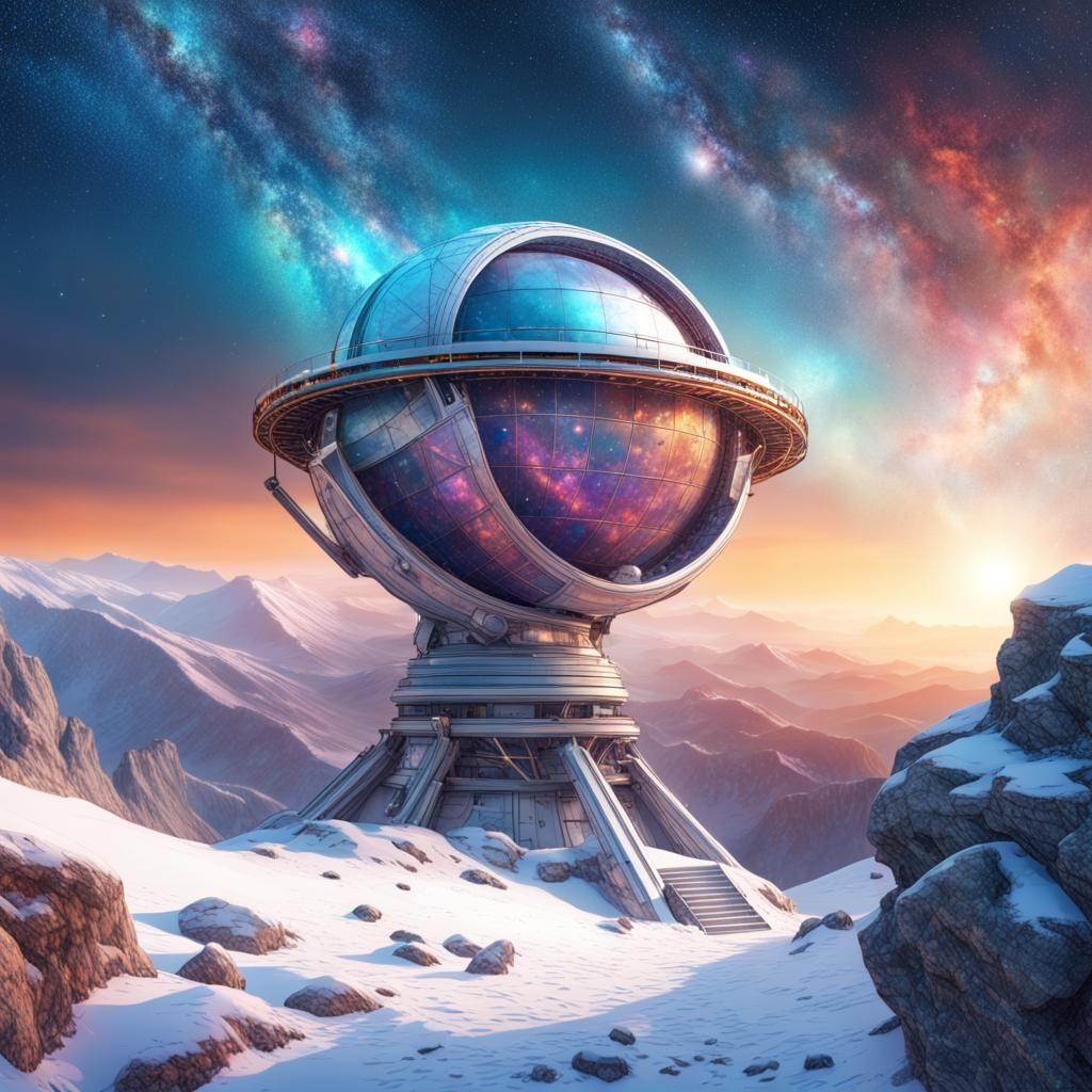 Futuristic Telescope Observes Supernova in Astral Illustrati...