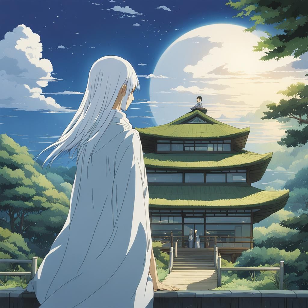 Anime Key Visual of White Haired Character