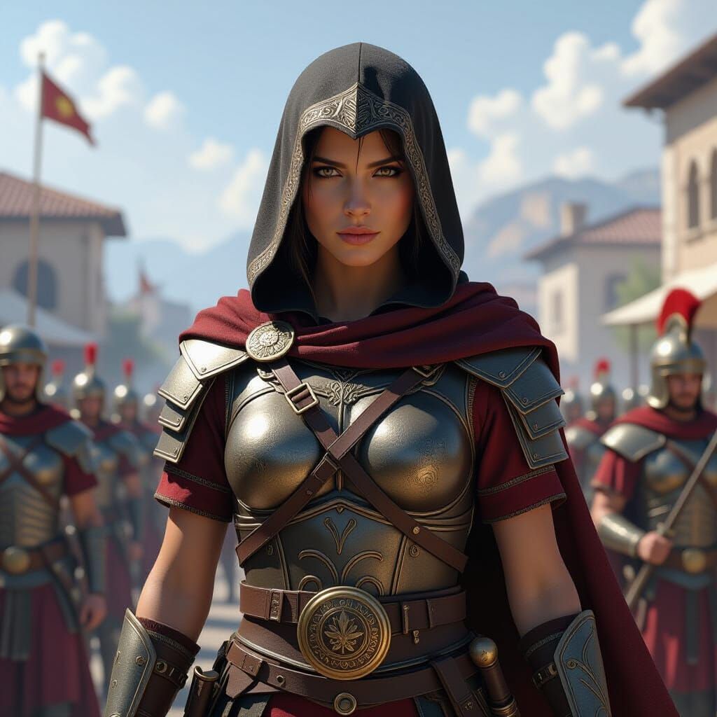 Female Roman Legionary in Assassin's Creed Style
