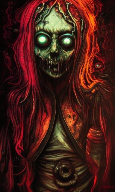 Undead Knight in Gothic Zombiecore Style