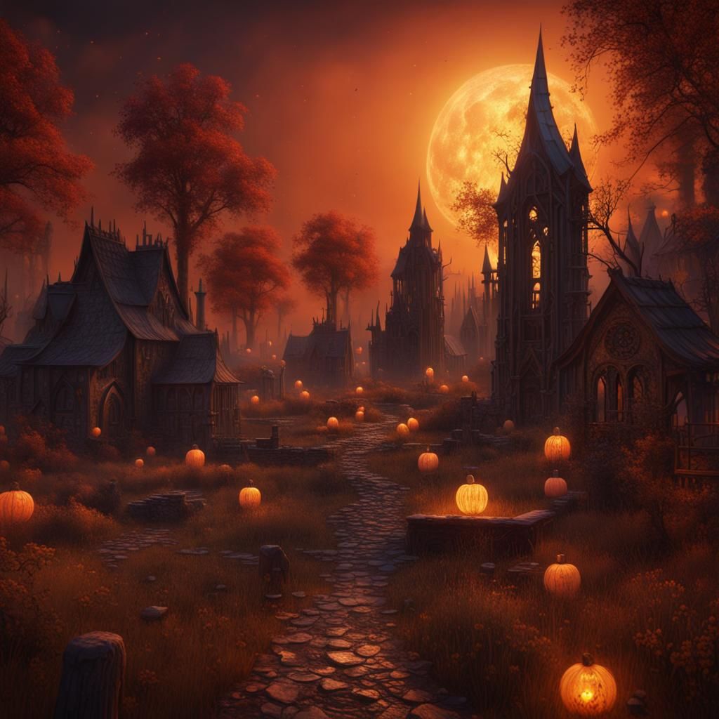 Klee-Inspired Samhain Matte Painting