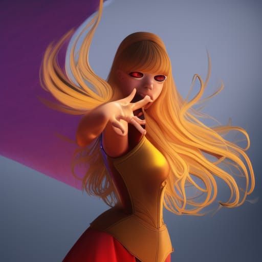 Illyana Rasputina: 3D Digital Art Concept