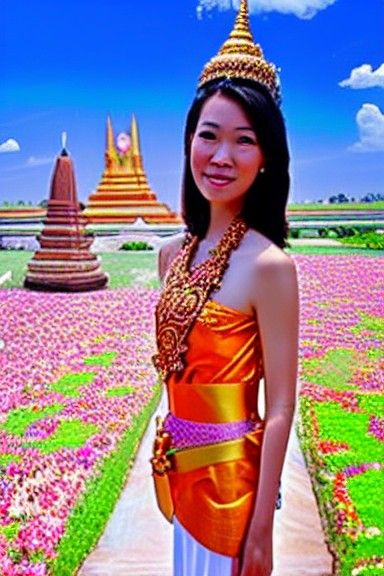 Thai Princess from Enchanted Suphanburi