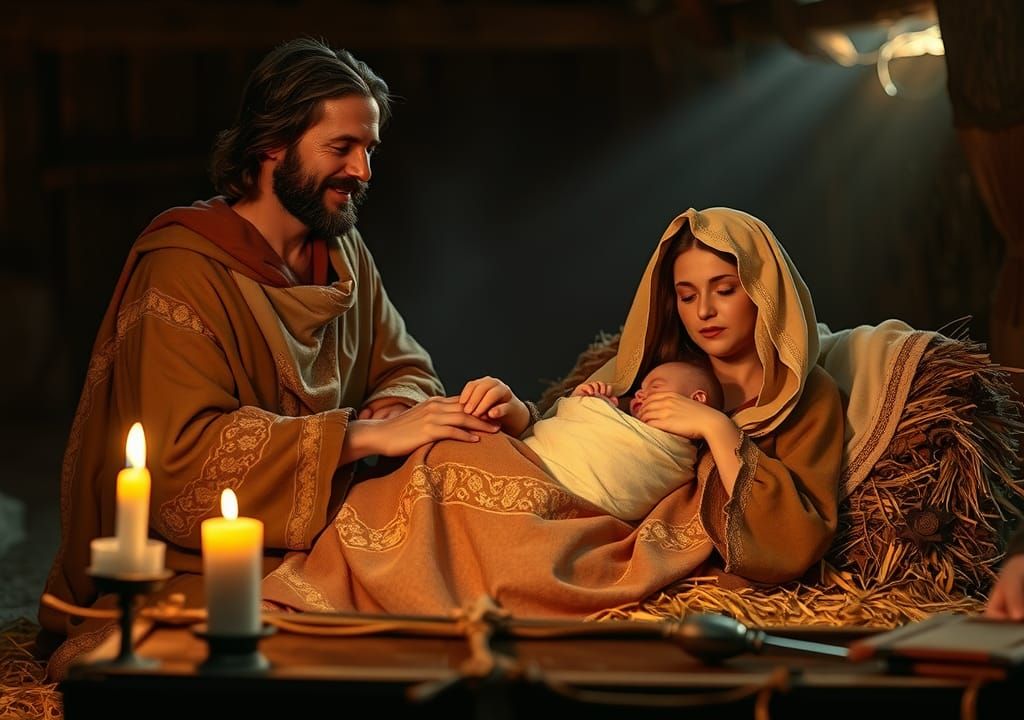 Luke 2:4-14 

"Joseph also went up from Galilee, out of the ...