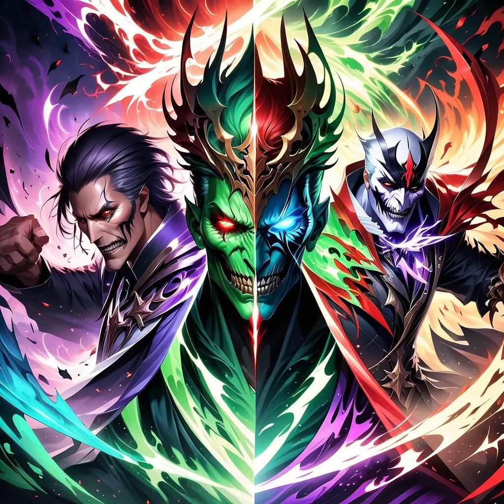 Epic Anime Villains Battle: A Digital Masterpiece