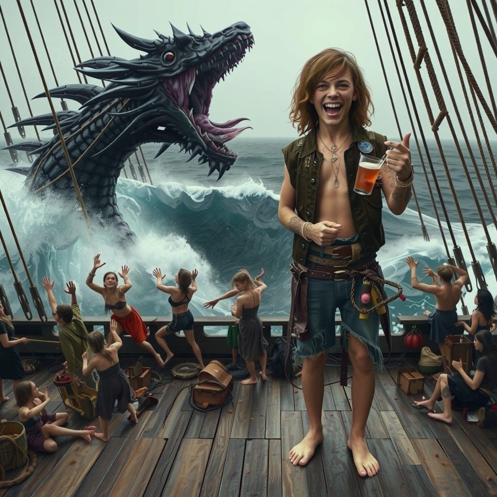 Colossal Sea Monster Rising: A Dark Fantasy