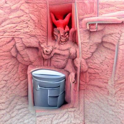 Satan Emerges: Ambient Occlusion Construction Scene