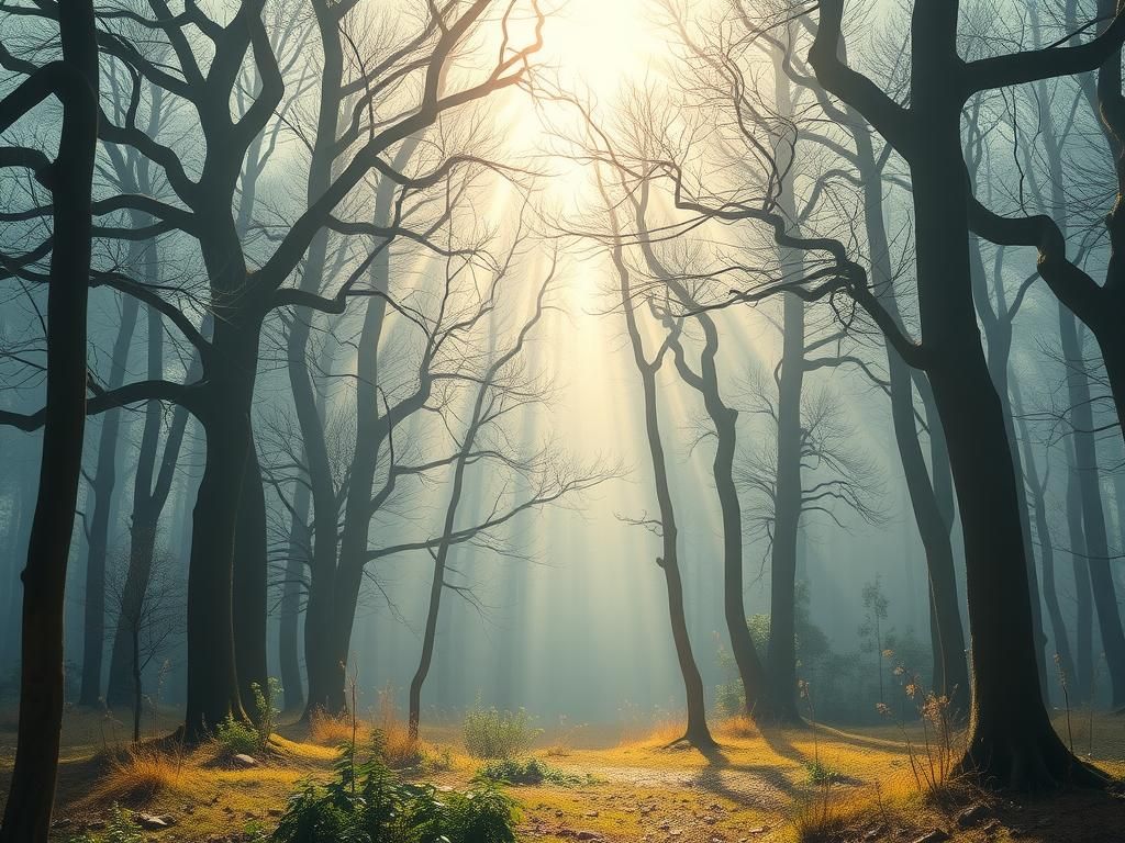 Mystical Forest Glade: Mind Charity Pamphlet